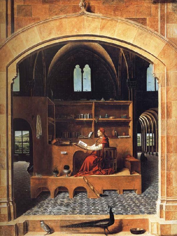 Antonello da Messina Saint Jerome in His Study France oil painting art